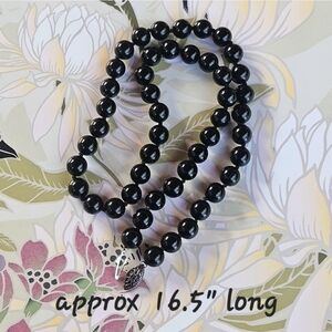 Vintage Black Onyx Necklace